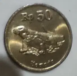 Koin 50 rupiah gambar komodo