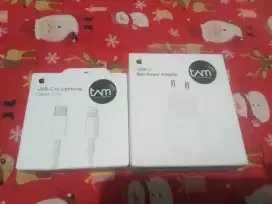 Adaptor Original Tam iphone 18watt+Kabel Data Tipe C to Lighting