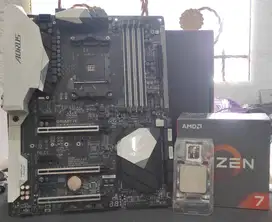 Sepaket Cpu & Motherboar - Ryzen 7 1800x & Aorus AX370 Gaming 5