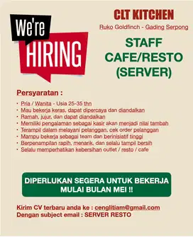 STAFF RESTO / SERVER