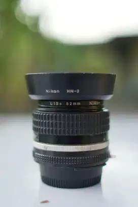 Lensa Nikkor 28mm F2.8 Ais (Hood+Filter l1bc)