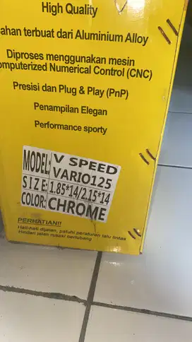 Jual Velg VND baru di pake 1 minggu , jual butuh