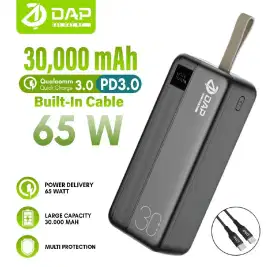Powerbank Original DAP 30000mah ( 65watt )
