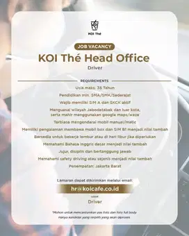 Driver Operational
