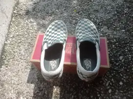 Classic Slip On VANS ORI Checkerboard Green