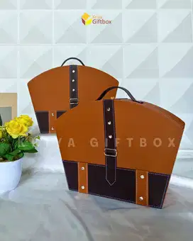Box Hampers Koper Bahan Kulit Sintetis | Box Hantaran Ukuran 33x24x13