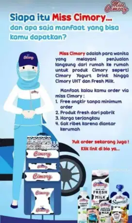 Lowongan Cimory/Lowongan Kerja/Loker Pandeglang/Miss Cimory/Wirausaha