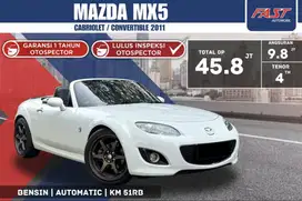 MAZDA MX5 2011 CABRIOLET / CONVERTIBLE LOW KM.51RB PAJAK PANJANG #F6ST