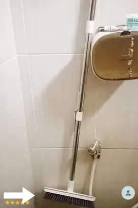 pembersih lantai WC toilet brush merk Didy warna abu abu