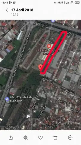 Dijual tanah raya kenjeran lokasi strategis nol jalan raya
