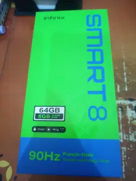 INFINIX SMART 8 6/64 GB BARU GRES SEGEL STICKER