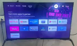 TV 43 INC LED POLYTRON ANDROID+DIGITAL Ors Bagus & Notmal