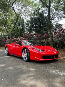 [LOW ODO!!] FERRARI 458 SPIDER NIK 2012!! RED ON BROWN