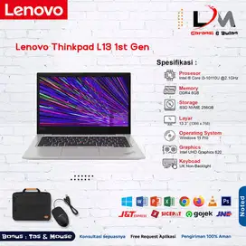 Lenovo Thinkpad L13 i3 Gen 10 Ram 8GB SSD 256GB 13 Win 11 Bergaransi