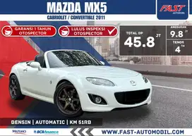 MAZDA MX5 2011 CABRIOLET / CONVERTIBLE LOW KM.51RB PAJAK PANJANG#F7ST