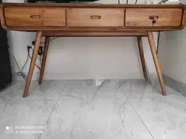 Buffet kayu minimalis Jati Warna Natural