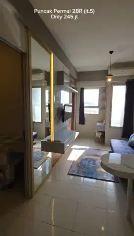 Puncak Permai 2BR Furnish lt 05 dkt Pakuwon Darmo Satelit Citraland