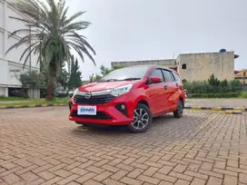 TDP 6,JT Daihatsu Sigra 1.2 R Deluxe Bensin-MT Merah 2019