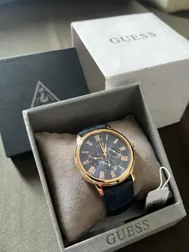 Jam tangan Guess GW W0496G4 Rosegold Biru Original