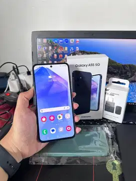 Samsung A55 5G ram 12/256 GB Fullset Garansi 11 bulan lagi