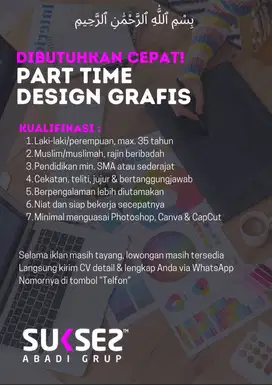 Dibutuhkan Cepat Staf Desain Grafis