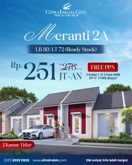 Rumah Baru Vibe Puncak di Citra Indah City Meranti 2A
