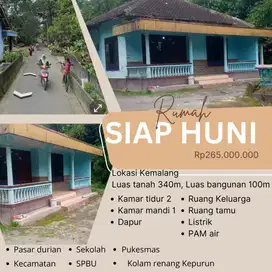 RUMAH SIAP HUNI TYPE 100/340M LOKASI DITENGAH PEMUKIMAN
