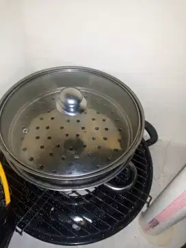 Pemanggang dan Steamer, Rak piring, Galon Aqua, Kipas angin Cosmos