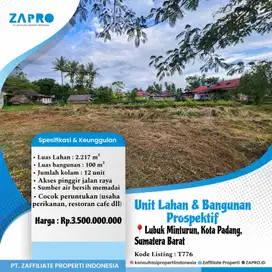 Lahan dan Bangunan prospektif tambak ikan
