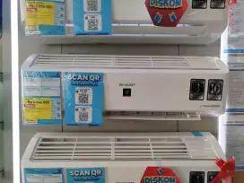 Promo AC 1 PK Sharp XP10BMY Bisa Cicilan Tanpa DP Gratis 2x Cicilan