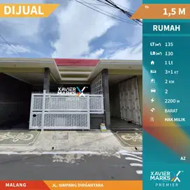Dijual Rumah Selangkah dari Exit Tol di Simpang Dirgantara Malang