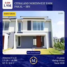 Rumah Murah Citraland Northwest Baru Gres dkt Bukit Palma Pelican Hill