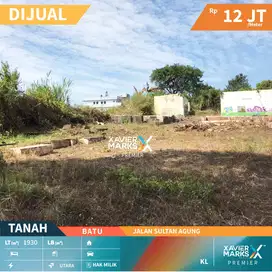 Dijual Tanah Kavling Luas Strategis di Sultan Agung Kota Batu