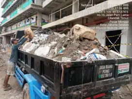 Jasa buang puing tanah