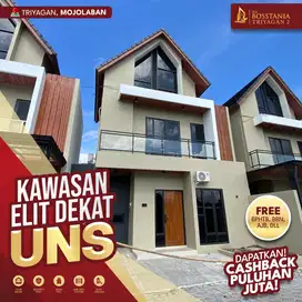 Rumah Mewah 2 Lantai dalam Sejuknya Udara Solo, Dekat Kampus UNS