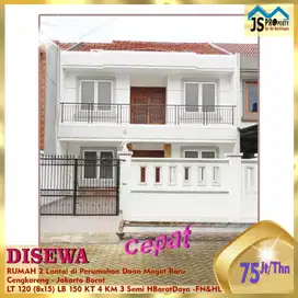 DISEWAKAN RUMAH 2 Lantai di Perumahan Daan Mogot Baru Cengkareng - Jak