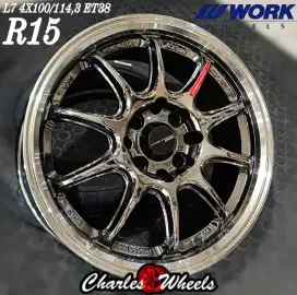 Rep work emotion blackchrome r15 4x100 4x114,3 avanza xenia livina dll