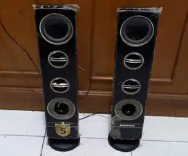 Standing Speaker/Woofer Pasif 3,5inch dgn 2 Tweeter,merk Polytron,NET.