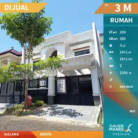 Dijual Rumah Baru Bagus di Araya Blimbing Malang Konsep Modern Klasik