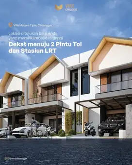 Hunian modern akses mudah Tol & Stasiun LRT Cibubur