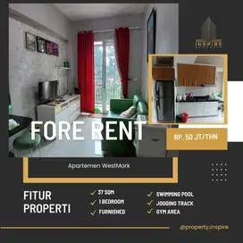 Sewa Apartemen Westmark 1BR+ full furnish minimalis strategis jakbar