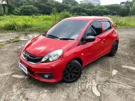 Super Irit Honda Brio Satya 1.2 E Bensin-MT 2018 Merah WVQ
