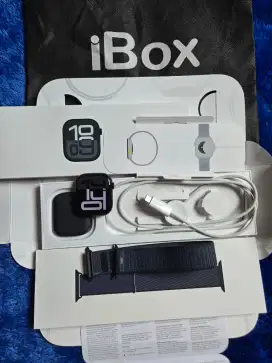 Apple Watch iWatch Series 10 46mm iBox Jet Black BH 100 Fullset Ori