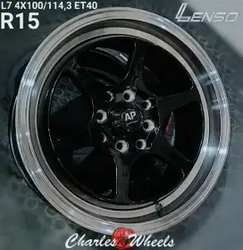 Velg ap rep lenzo r15 4x114,3 4x100 avanza xenia livina jazz brio dll
