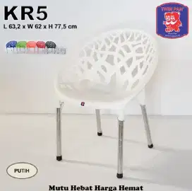 kursi cafe plastik kaki besi di jogja