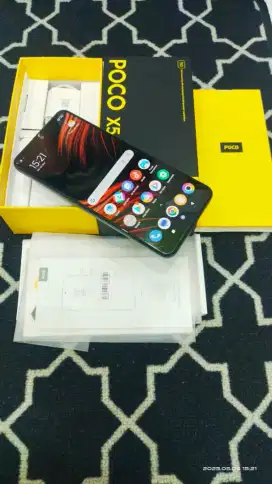 Poco x5 6/128gb lengkap bekas