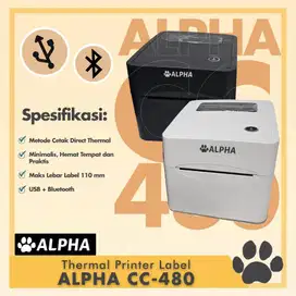 Printer bluetooth thermal label 110mm ALPHA CC 480 USB a6