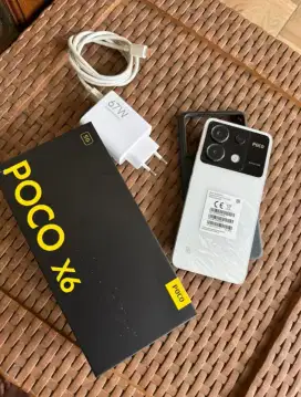Poco x6 12/256gb lengkap bekas