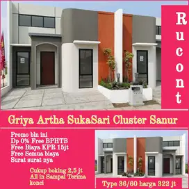 Murah Pasti -Pasti Murah Cluster Sanur di Perum Griya Artha SukaSari.
