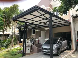 KANOPI RANGKA HOLLO ATAP ALDERON.